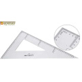 Logo Printed Promotional Student Transparent Plastic Ruler en 15cm 20cm 30cm